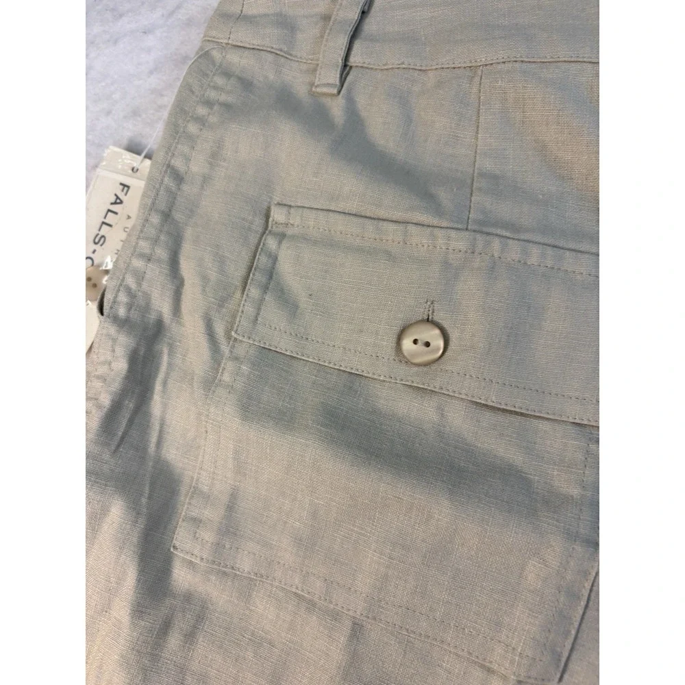Falls Creek Linen Blend Shorts Womens 10 (32x6) Outdoor Camp Hiking Casual NEW
